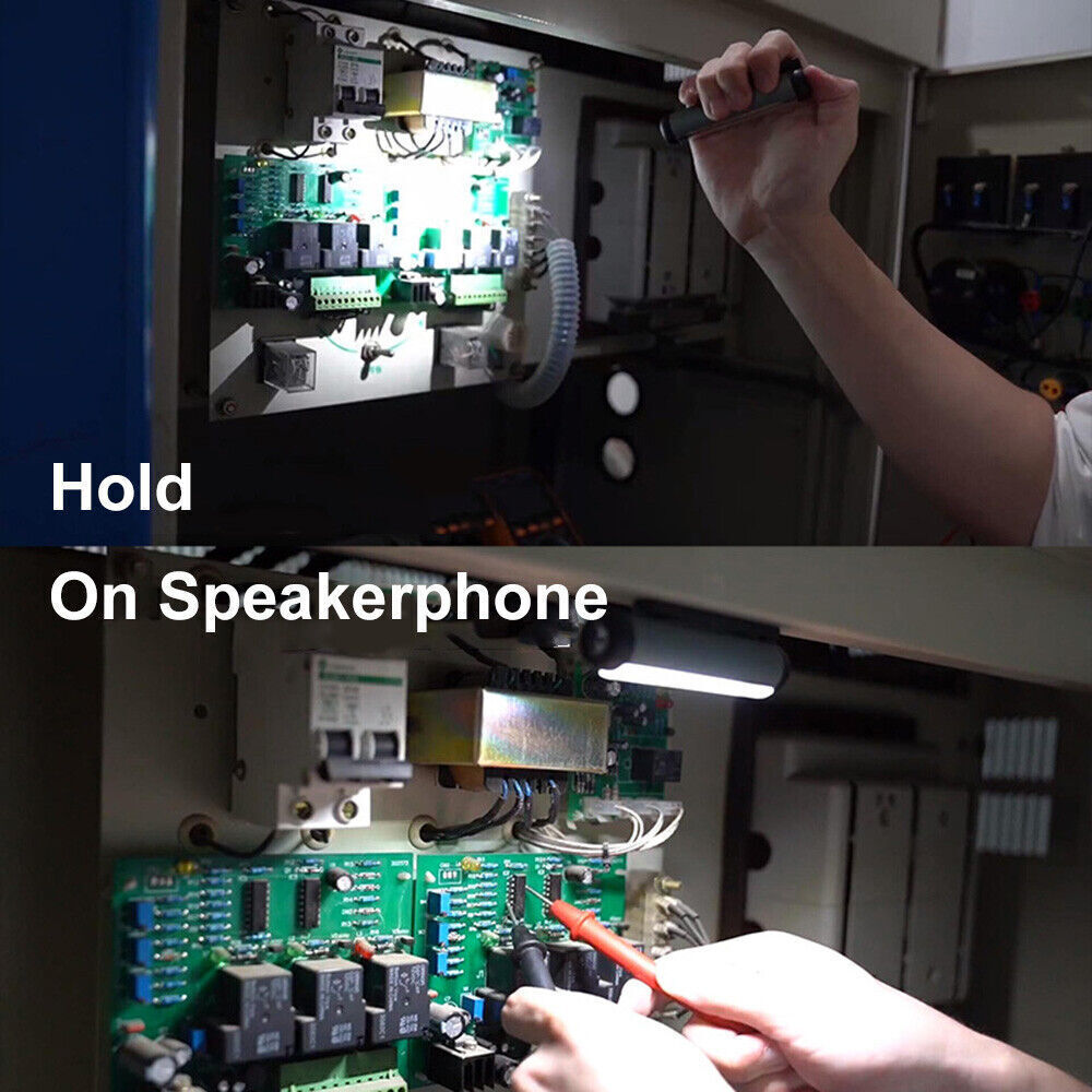 2-PACK USB COB LED Flashlight Work Light Magnetic Super Bright Torch Penlight US