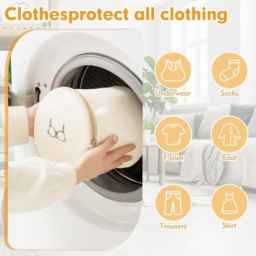 6-Piece Bag Double-layer thickened mesh laundry bags,Essential items at