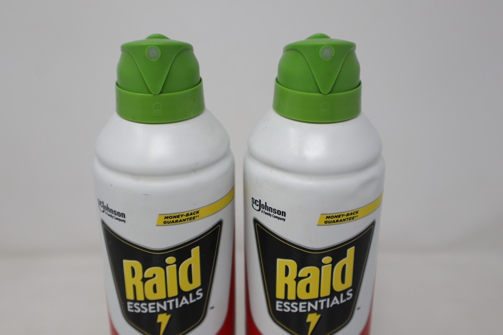 2-Pack Raid Essentials Ant & Roach Killer 28 Spray, 10 Oz - Pre-Owned