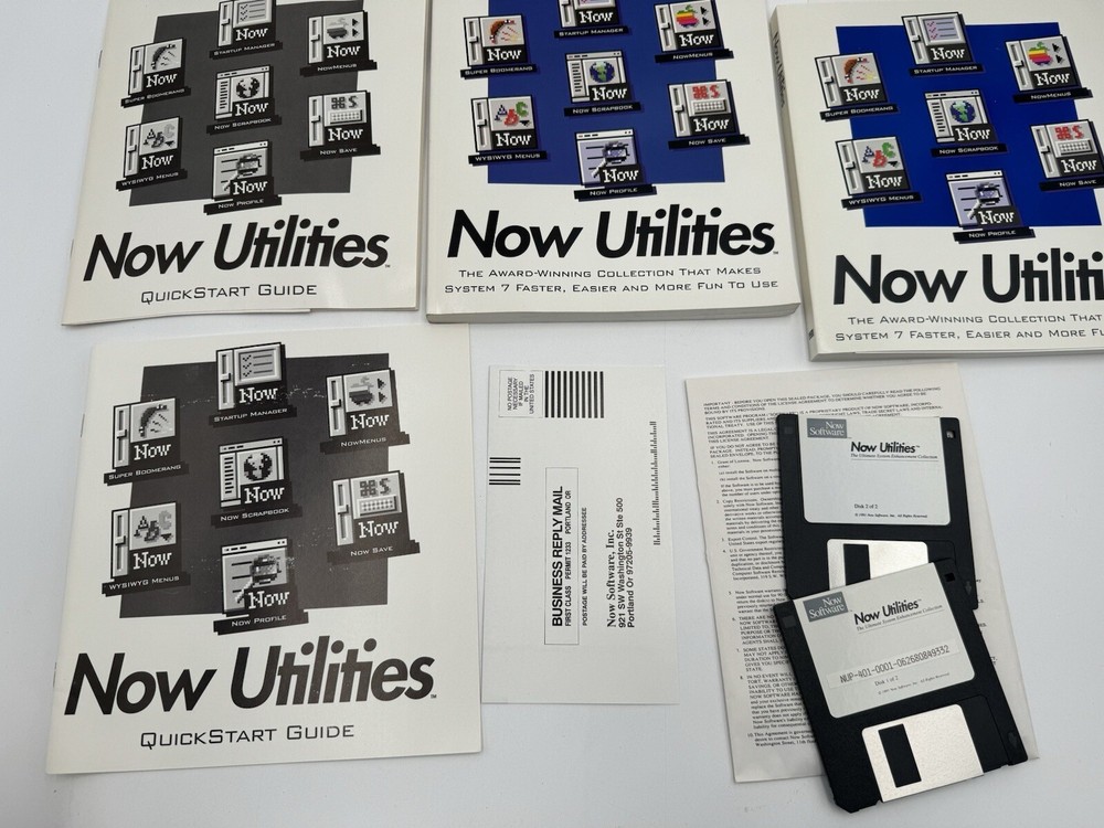 Vintage Now Utilities For Macintosh System 7 Now Software