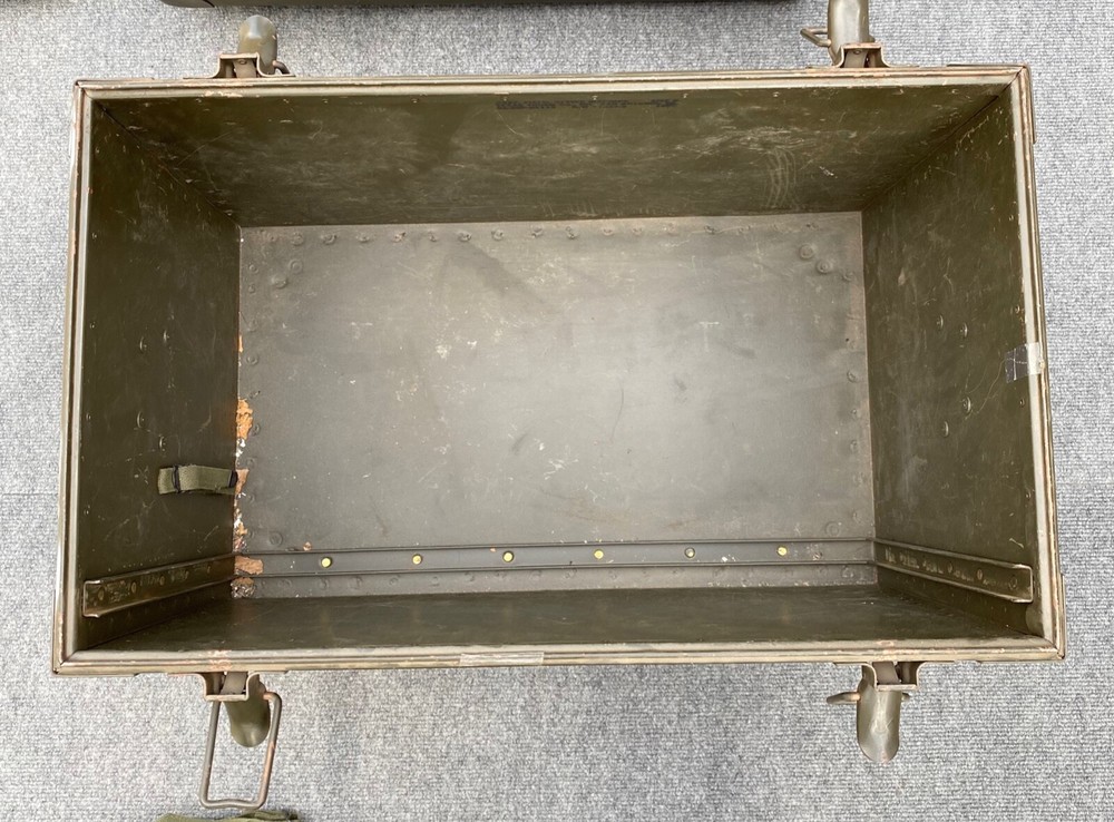 US Military Typewriter Transport Storage Shipping Container Field Case Box.