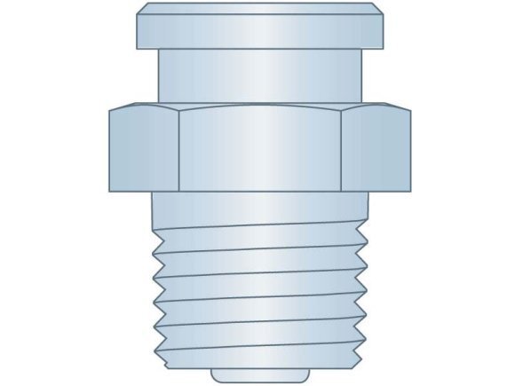 Button Head Fitting 1/4-18NPTF CS Z3 (6 Pieces)