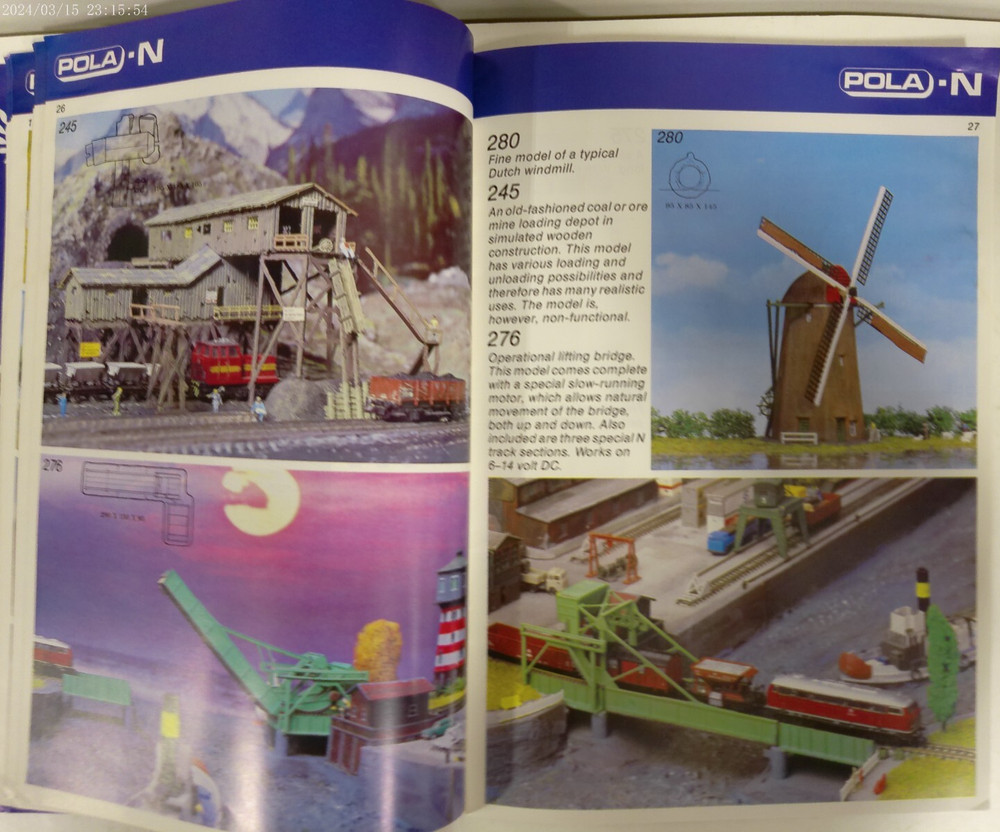 POLA 1983 Model Construction Kits HO-N Catalog
