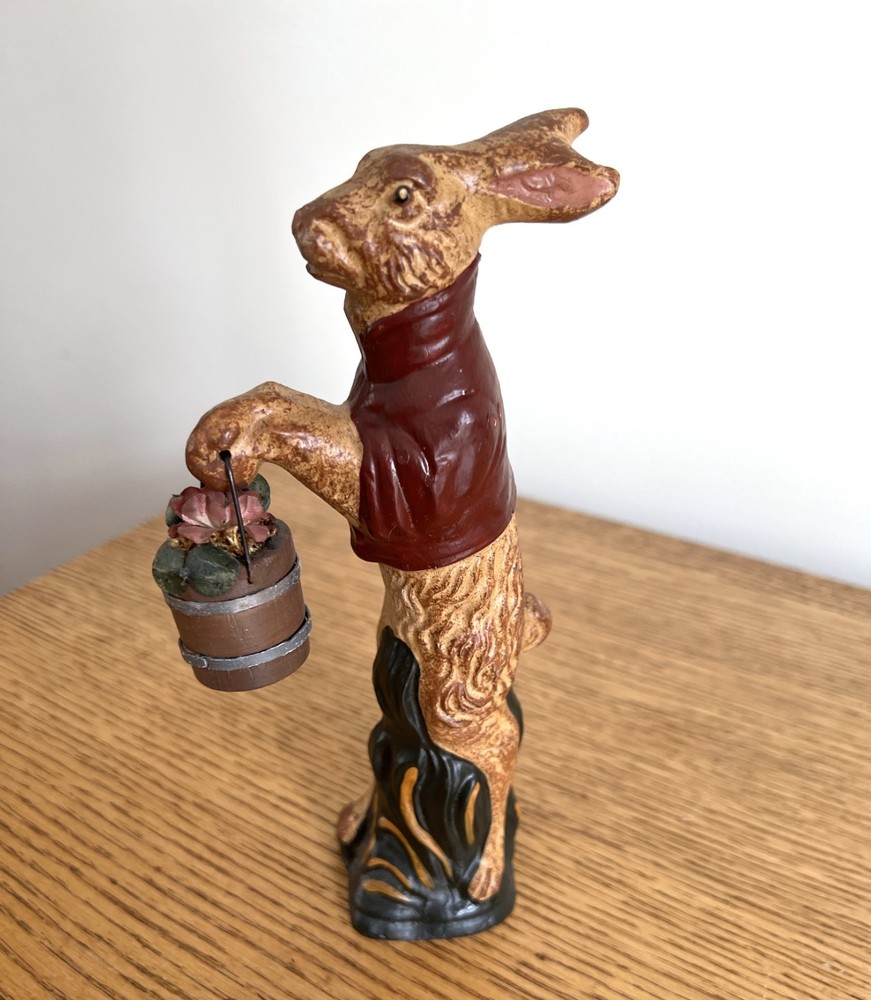 Rabbit Figurine, Easter rabbit Decoration, 7.75”