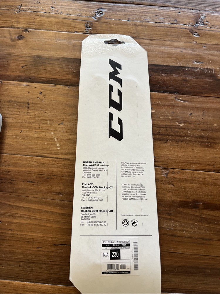 CCM Skate Runner Stainless Steel Size 230
