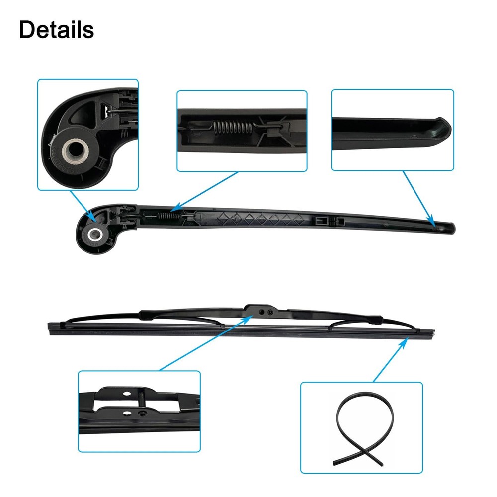 Front Right Passenger Side Windshield Wiper Arm 4l1955408B1P9 2 wipers Blade Set