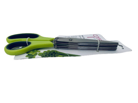 Core Kitchen 2.75" Lime Green 5 Blade Herb Shears
