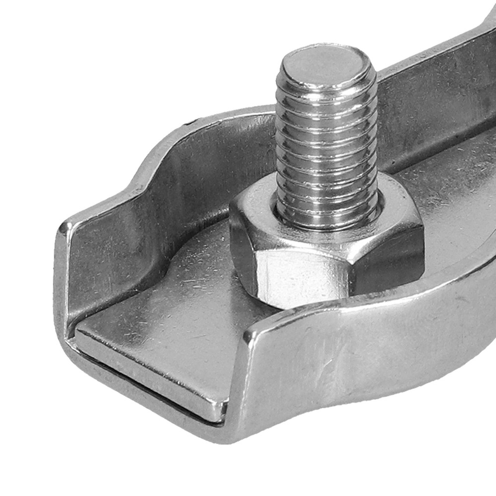20Pcs M2 Wire Rope Clip StainlessSteel Cable Clamp Caliper Duplex Locking Device