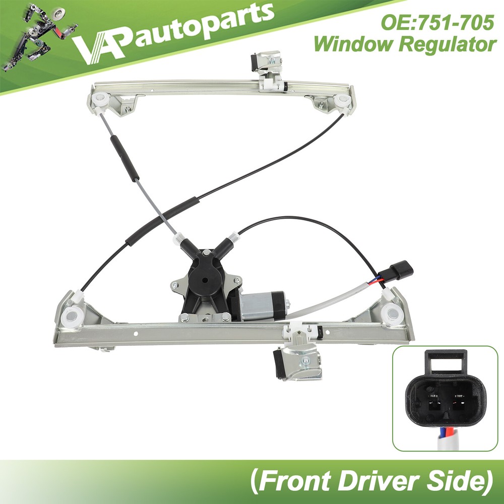 For 2003-2009 Hummer H2 Front Driver Left Side with Motor Power Window Regulator
