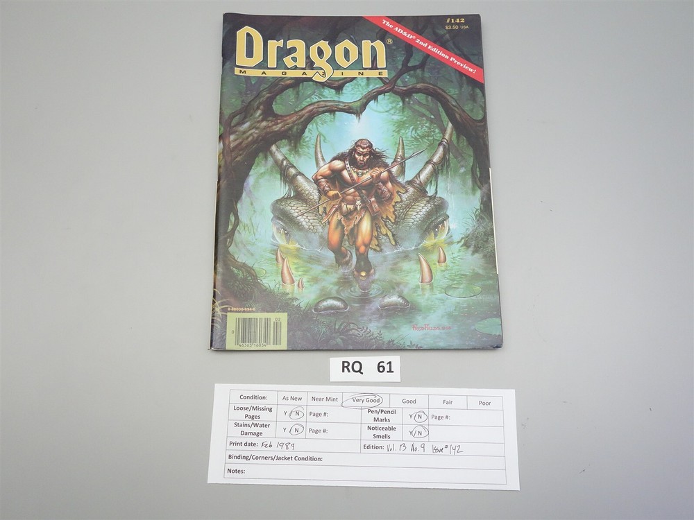 Dragon Magazine: Issue # 142 (TSR)
