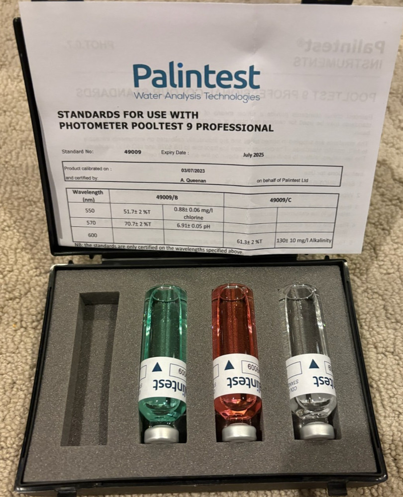 Palintest Pooltest 9 check standards NEW
