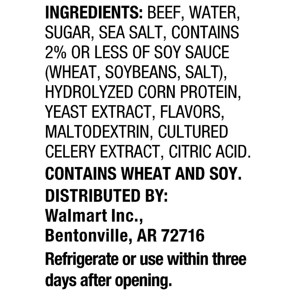 Great Value Original Beef Jerky, 5 oz NEW