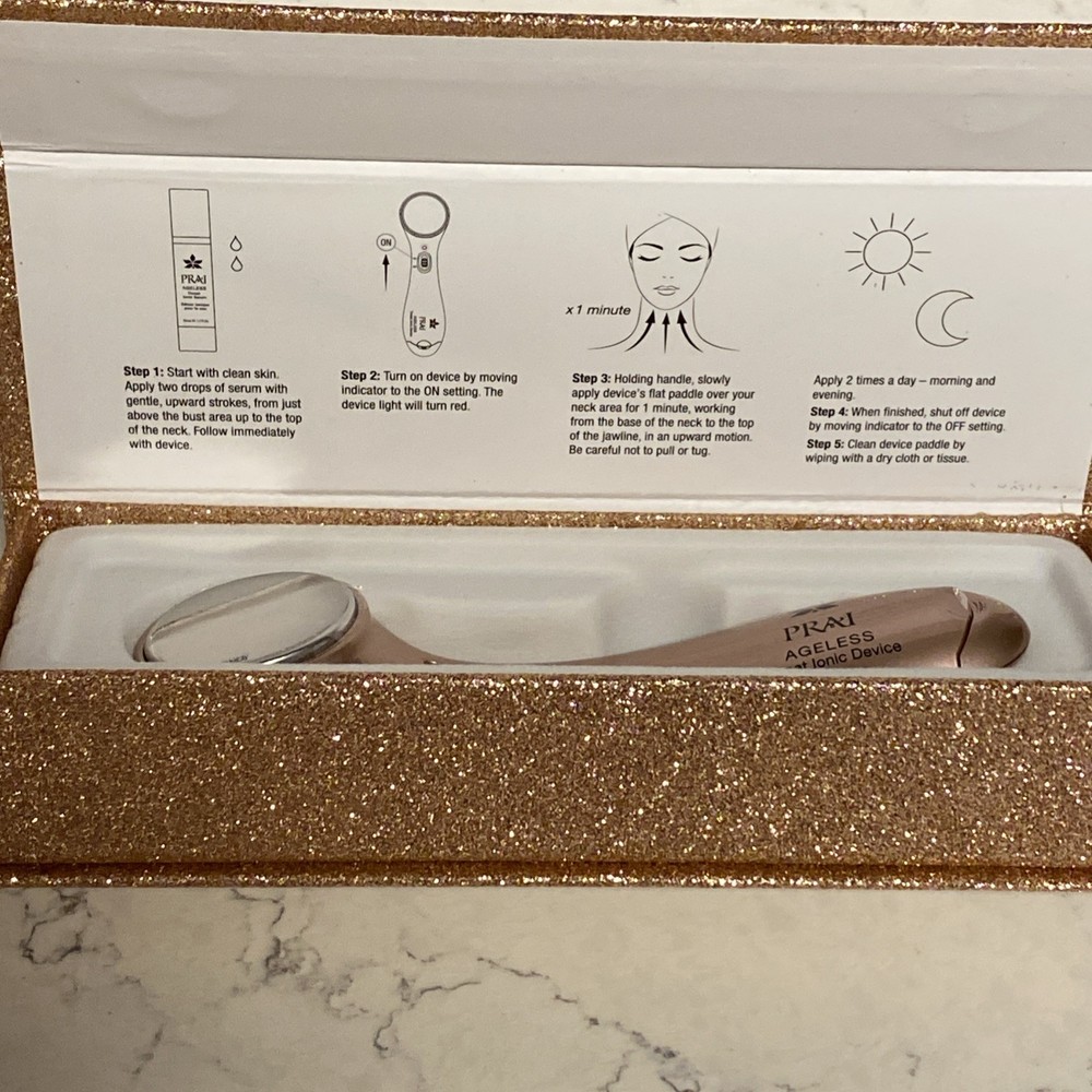 PRAI AGELESS THROAT IONIC DEVICE NEW BOXED