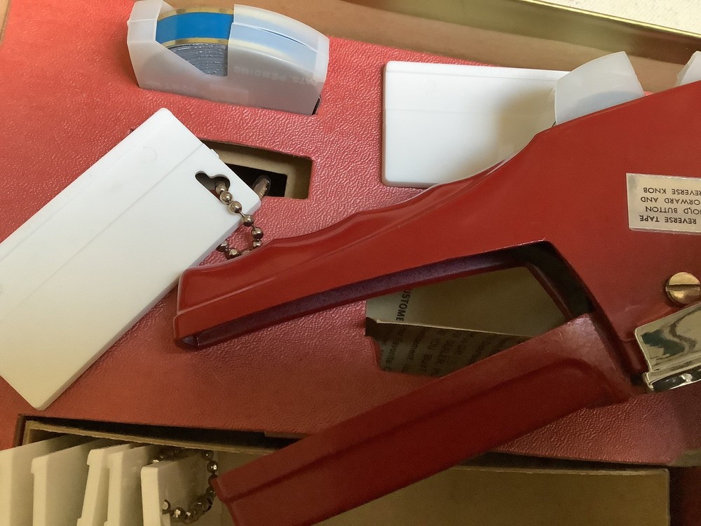 Vintage Com Tech Tape Printer Label Maker in Original Box