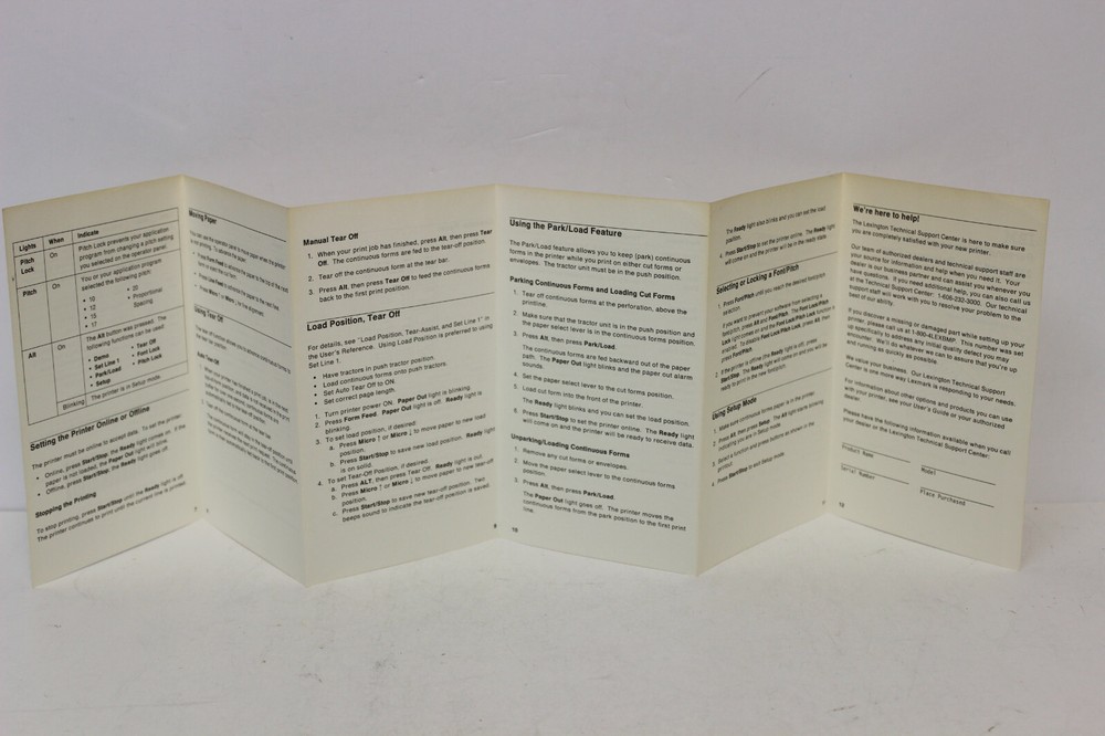 IBM PERSONAL PRINTER SERIES II 2380 & 2381 USER'S REFERENCE GUIDE MANUAL