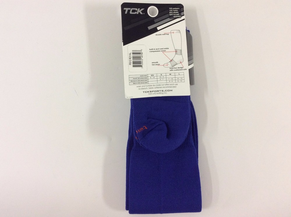 TCK Soccer Sock, Royal, Size Large