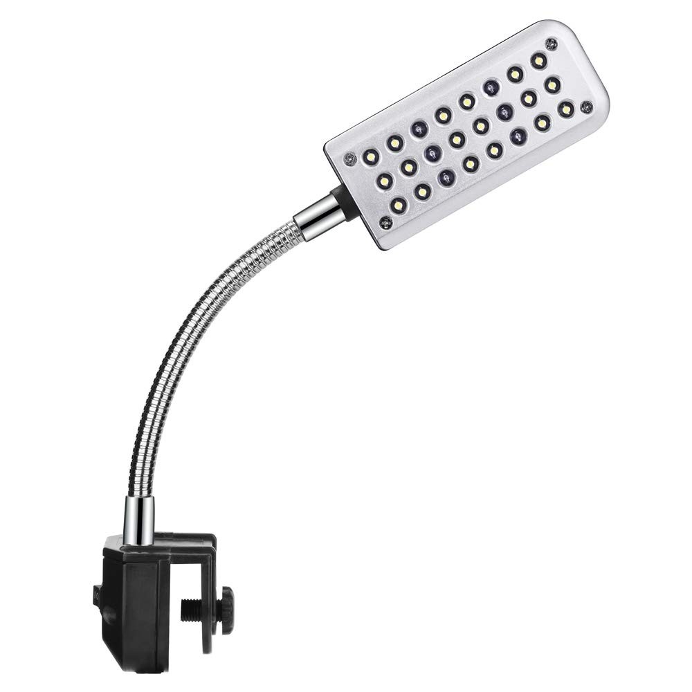 DaToo Aquarium Light Small LED 1.5W (Without Timer & Dimmer), Silver/Black