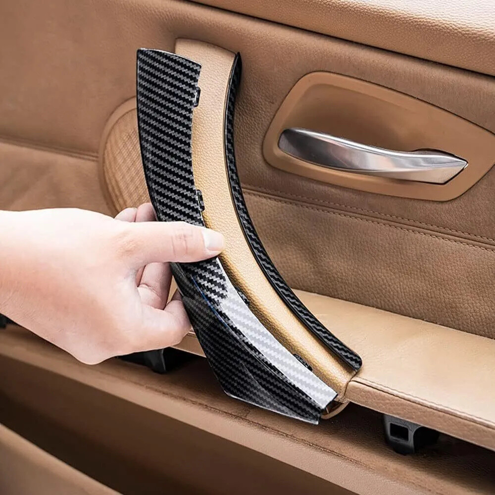 6PCS For 2005-2012 BMW E90 3-Series Interior Door Handle Armrest Pull Trim Cover