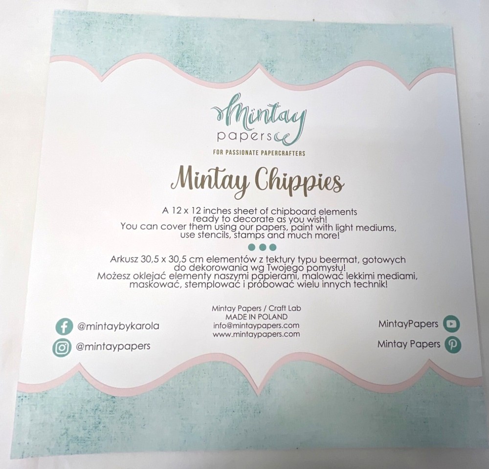 Mintay Chippies Chipboard Decor Elements Ornaments Set MT-CHIP2-D35 Christmas