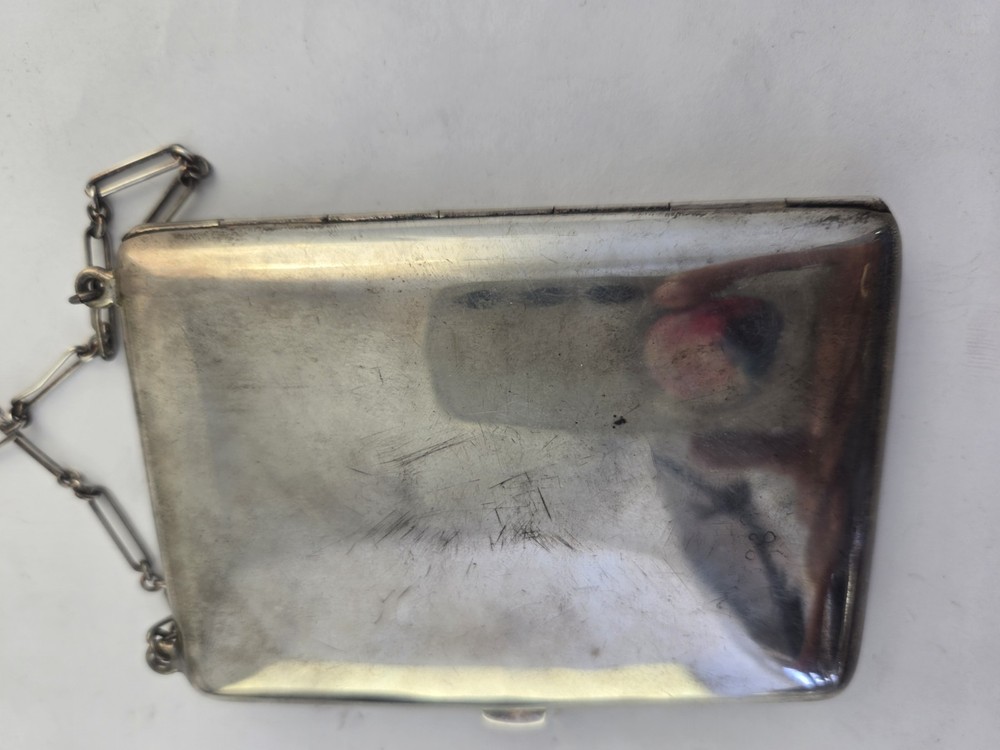 1920s James E Blake Co. Sterling Silver Coin Purse Cigarette Mirror Compact