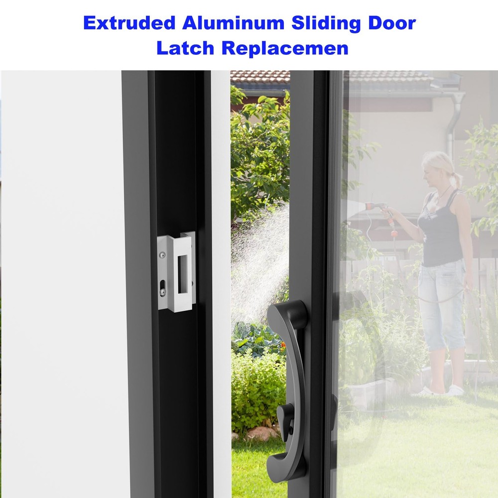 E 2124 Sliding Door Keeper,Extruded Aluminum Latch White