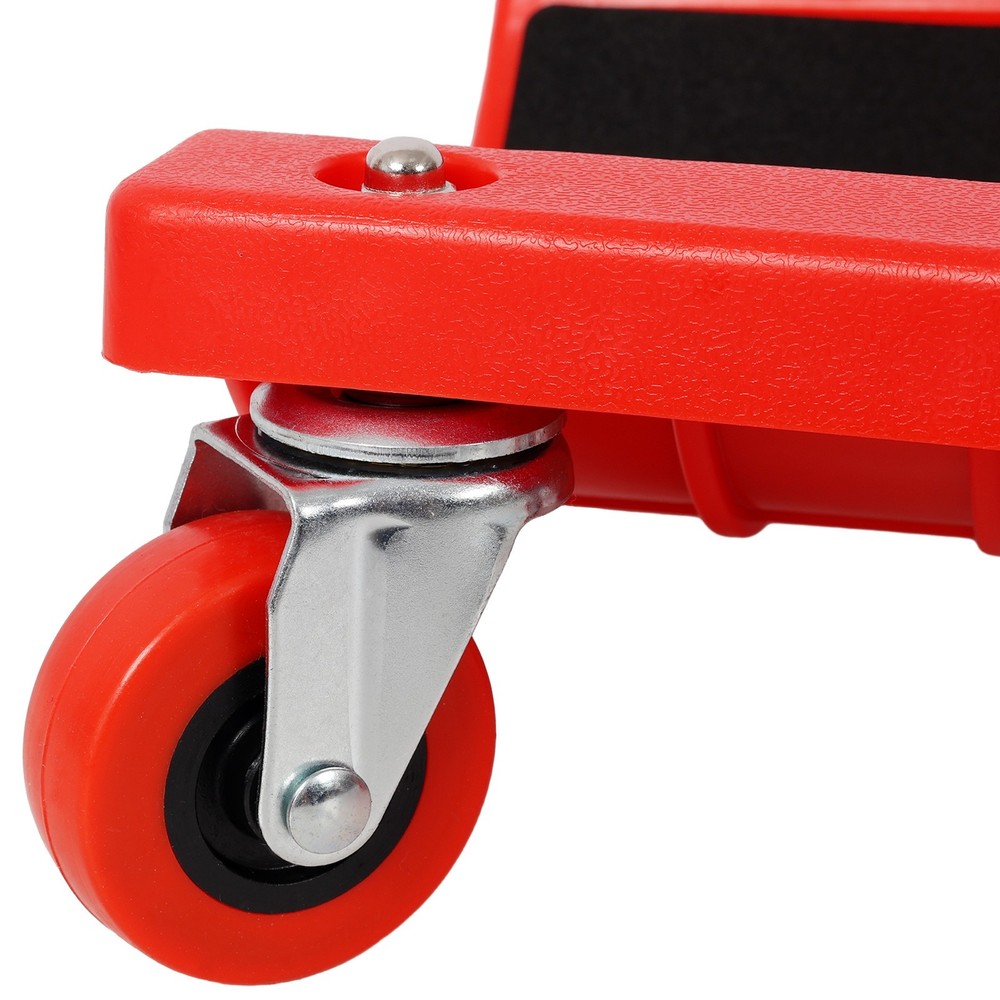 Knee Creeper with Tool Tray 360 Casters Durable Garage Workshop Red