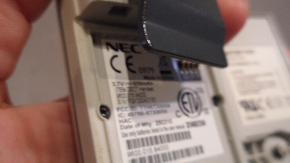 NEC I755s DECT Wireless IP Handset, with battery & reference guide