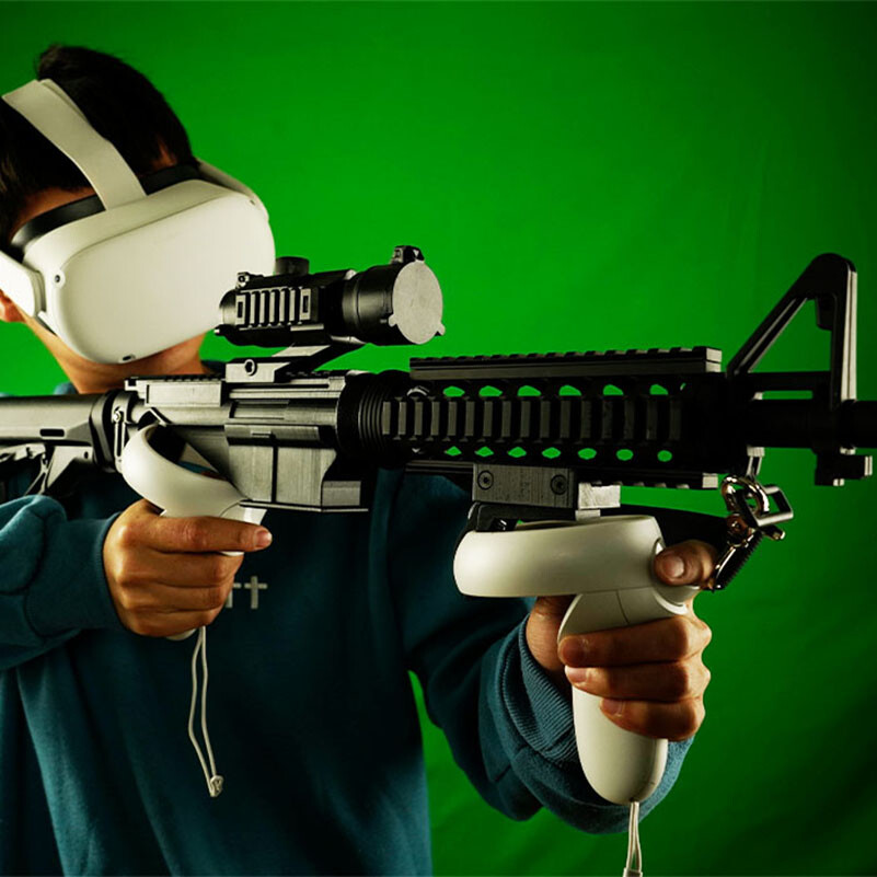 VR Headset Controller Game Shooting Gun Double Handle for Oculus quest 2