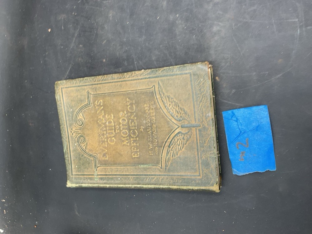 Antique Everymans Guide to Motor Efficiency Book Automobile