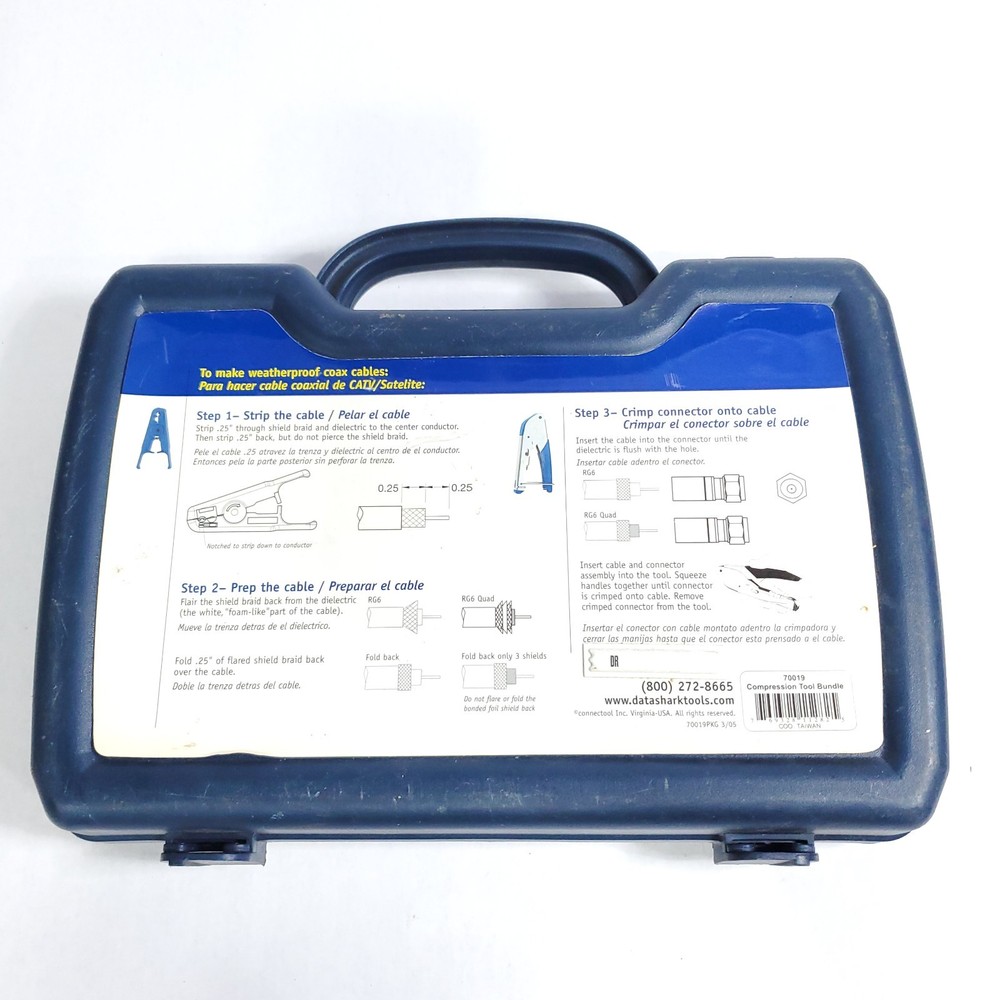 DataShark Satellite, TV & Cable Modem Tool Kit 70019