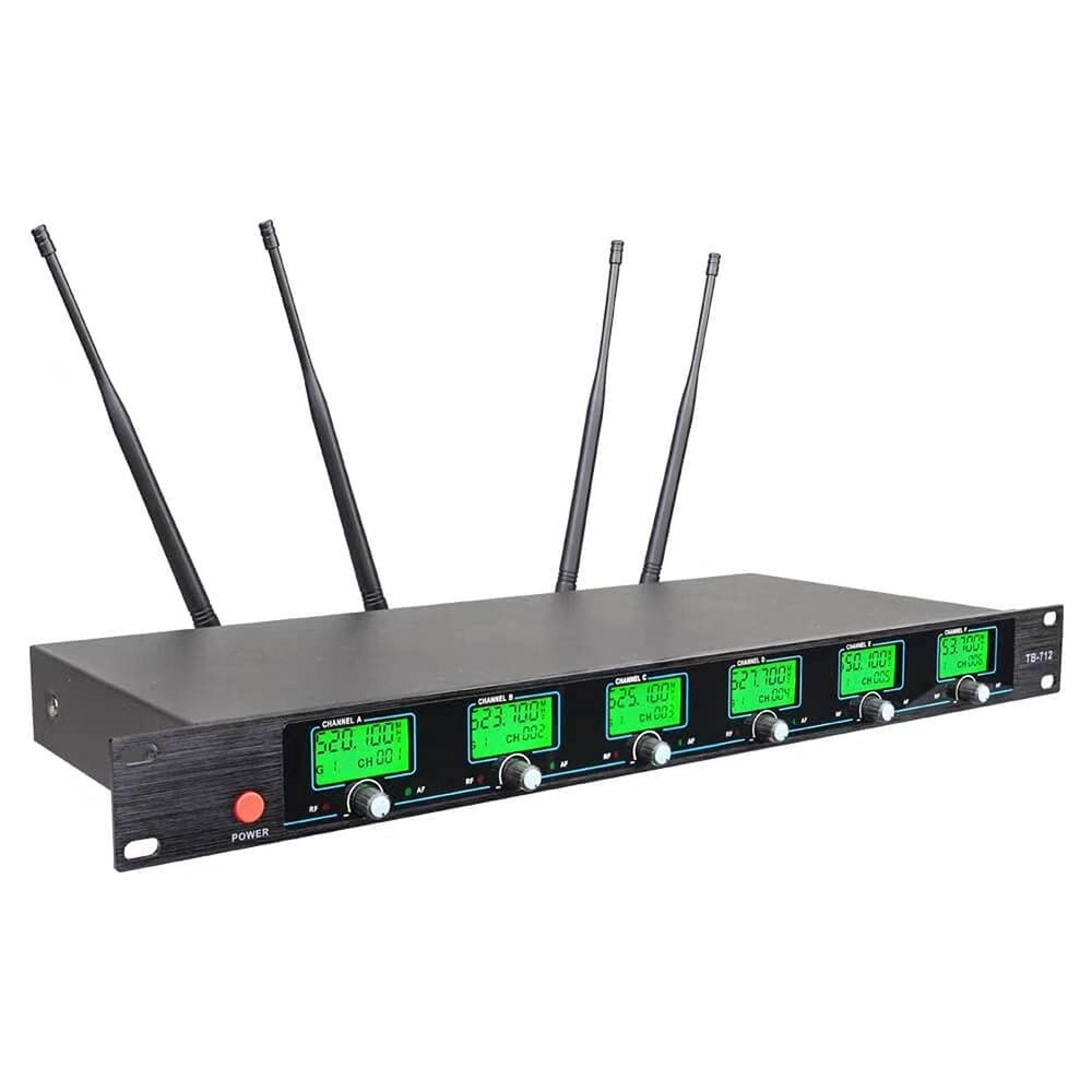 Wireless Microphone System UHF 3 Handheld Mic Headset Lavalier Bodypack 3 Lap...