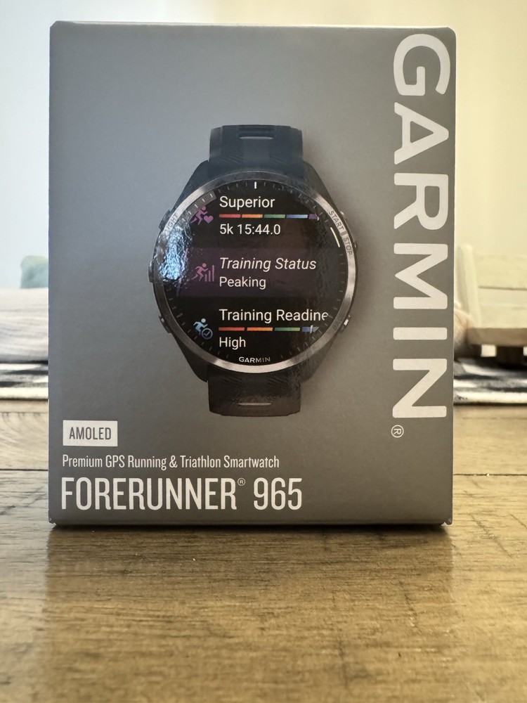 Garmin Forerunner 965 AMOLED GPS Smartwatch Black