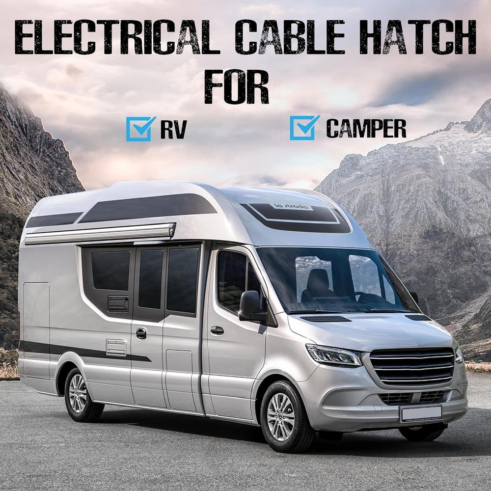 NU-SET | RV Electrical Cable Hatch | | 1 Pack, White