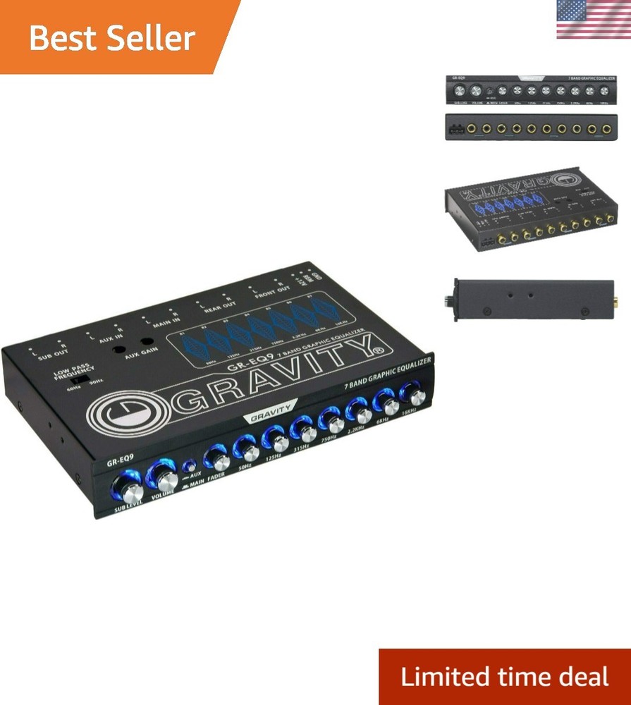 Wireless 7-Band Graphic Equalizer with RCA Outputs and Epicenter Control