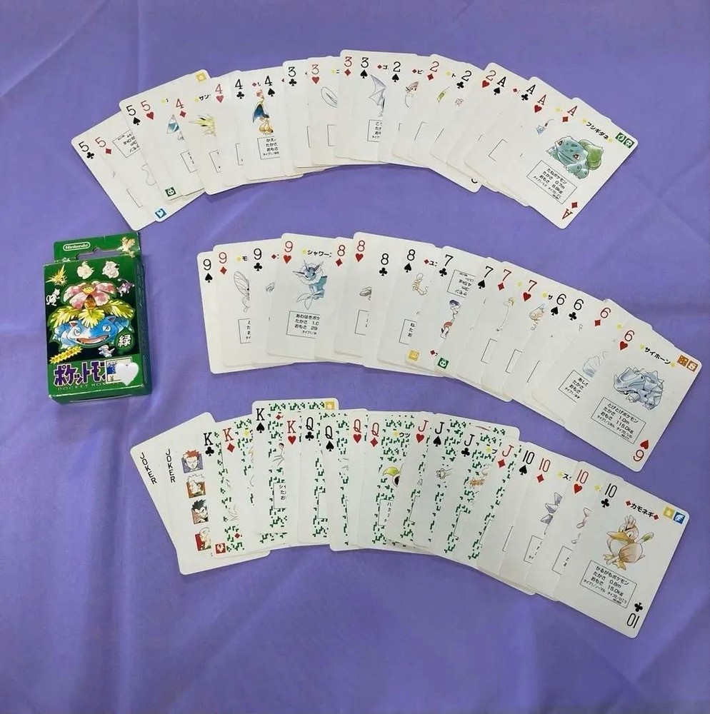 Pokemon Playing Cards Green