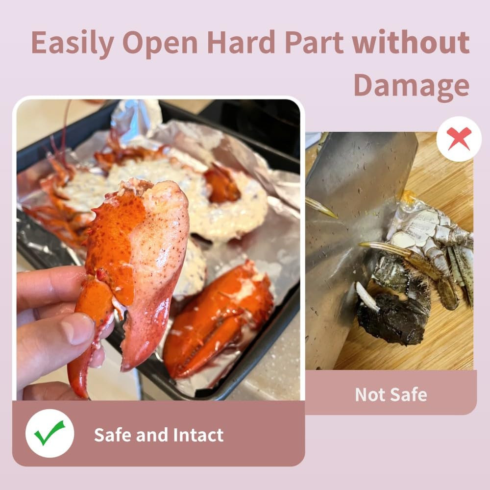 4Pcs Crab Crackers and Tools Multicolored Crab Leg Crackers Tool Efficient Lobst