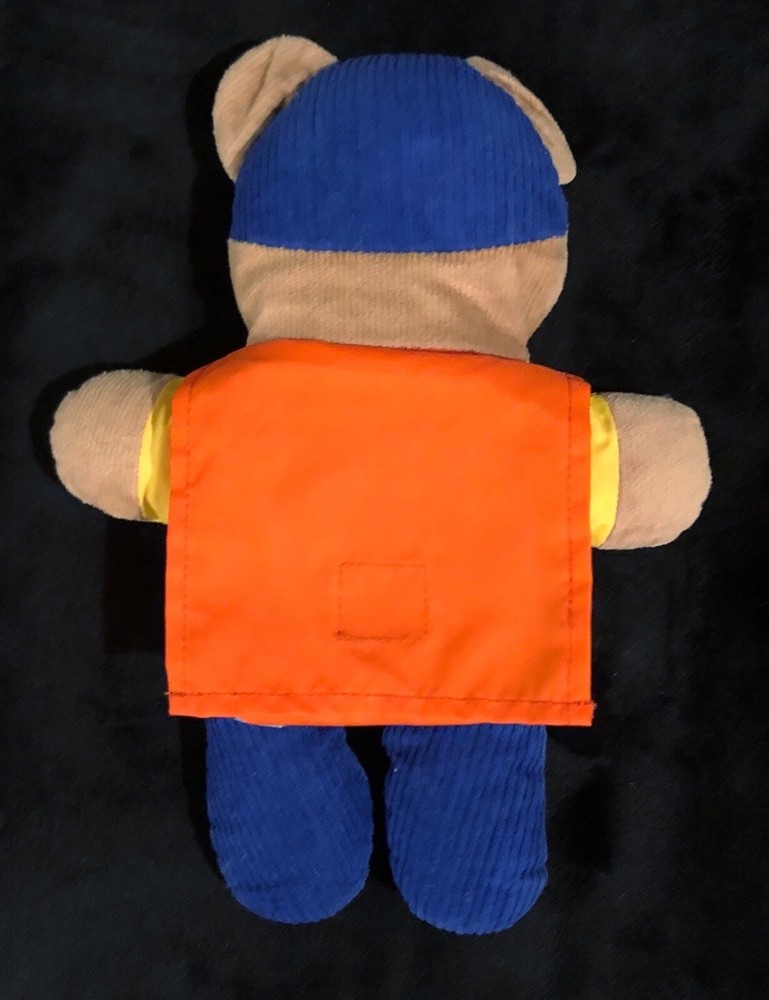 Johnson & and Johnson Backpack Bear Let’s Go Stuffed Plush Back Pack Vintage