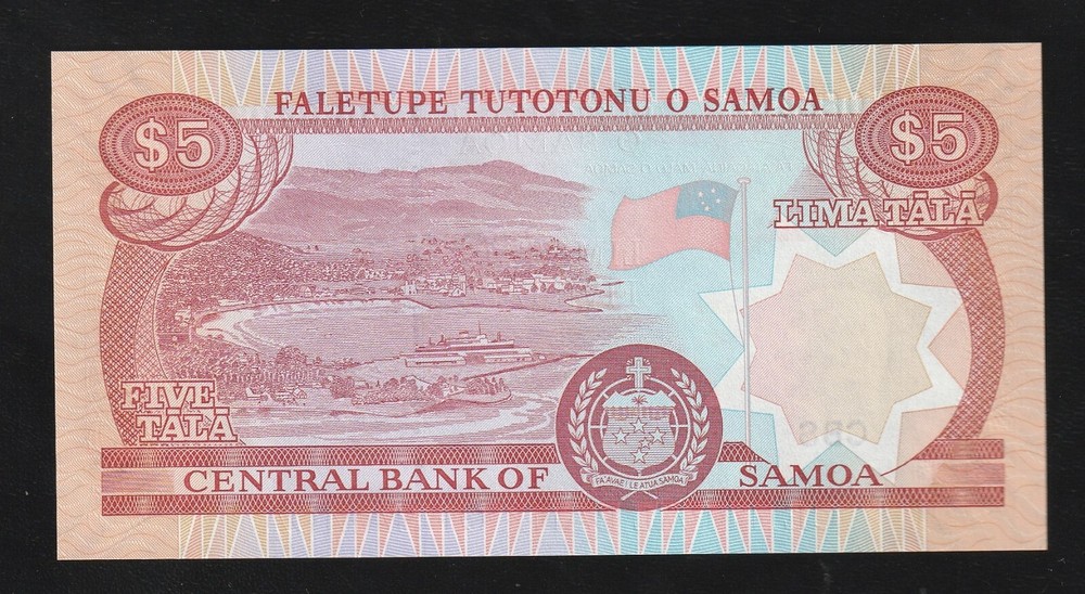 Western Samoa, 5 Tala, ND (2002), P-33b, Uncirculated Banknote