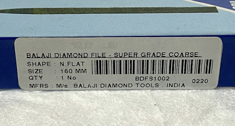 NEW Diamond Needle Files Super Grade Shape NEEDLE FLAT