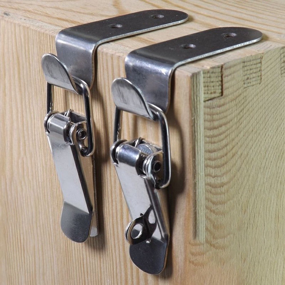 90 Degree Duck Mouth Buckle Hook Lock Spring Loaded Pull Toggle Lock 4908