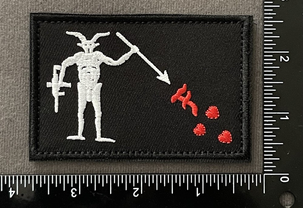 Forward Observations Group Queen Anne’s Revenge Blackbeard Pirate Flag Patch