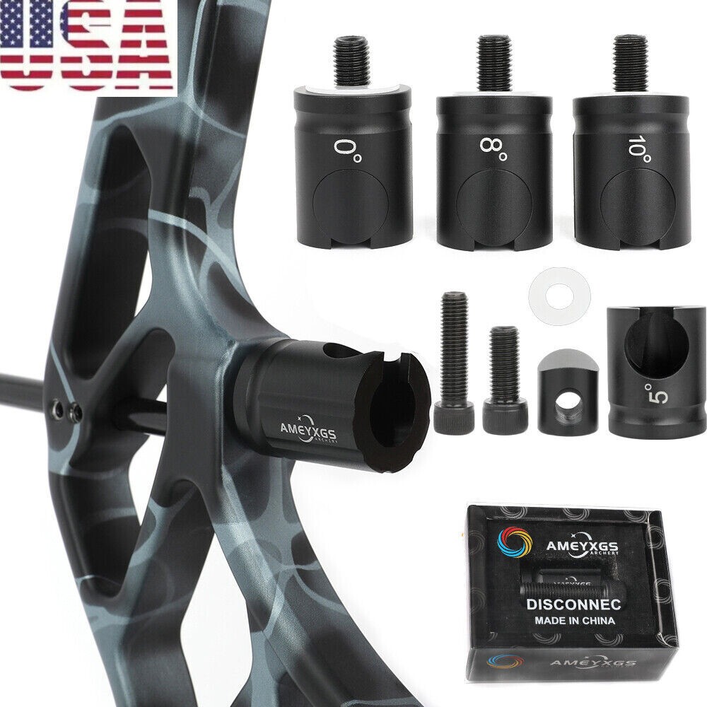 Compound Bow Stabilizer 0 5 8 10 Degree Quick Disconnect Archery Hunting Adapter