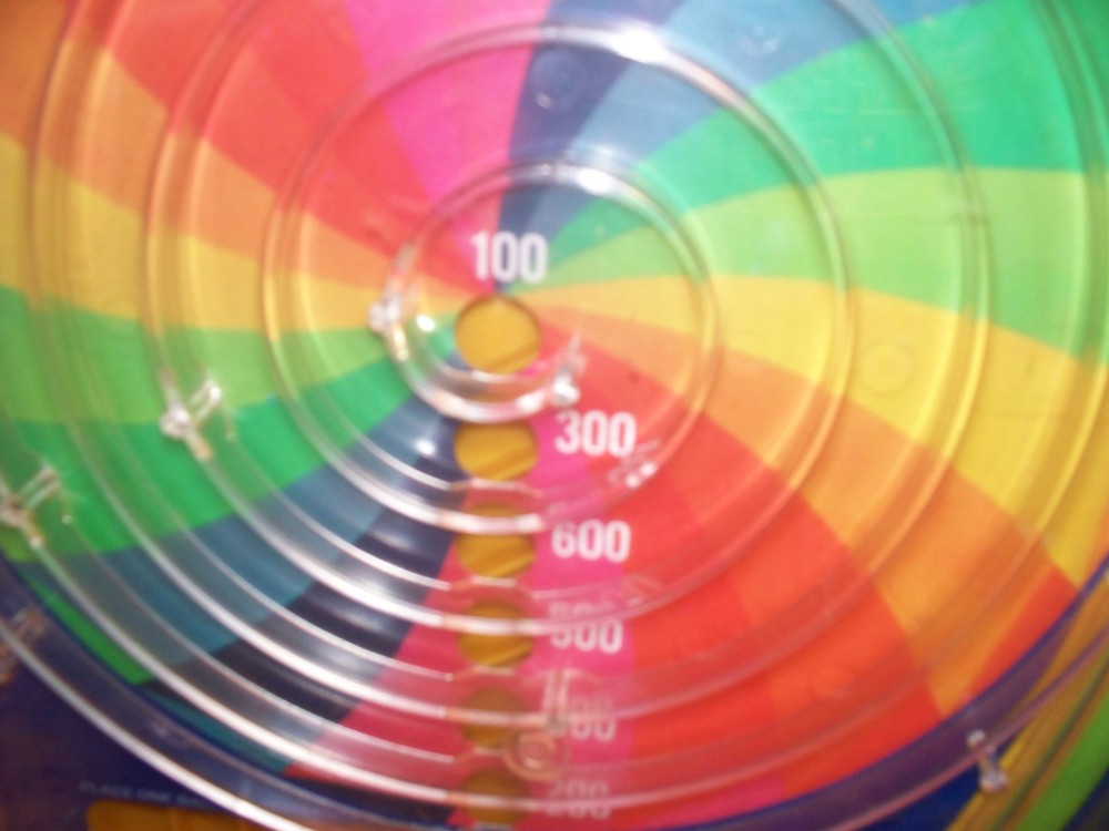 vintage spin and pop  table top pinball game