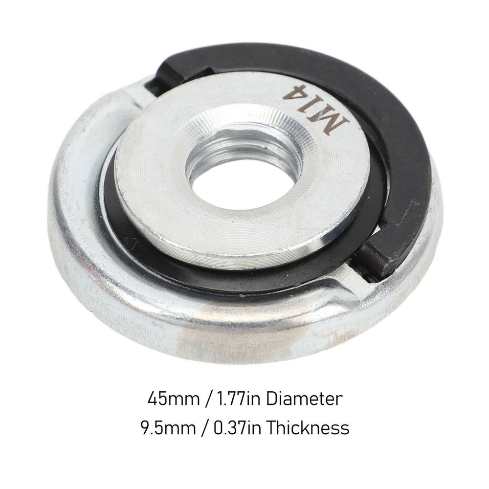 2Pcs M14 Angle Grinder Quick Release Nut Alloy Steel Self Locking Grinder Nut