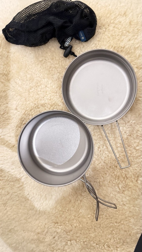 Snow Peak Backpacking Camping Titanium Cookset