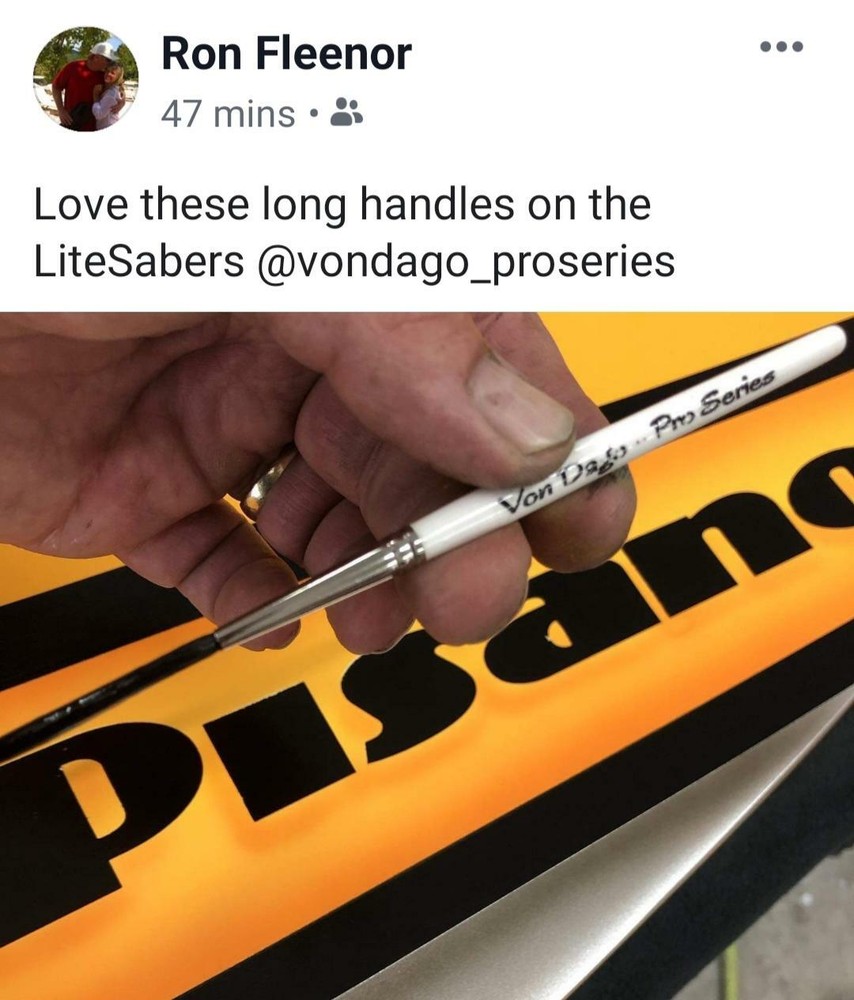 PREMIUM # 00 Lite Saber Long Handle PROFESSIONAL Scrolling & Pinstriping Brush