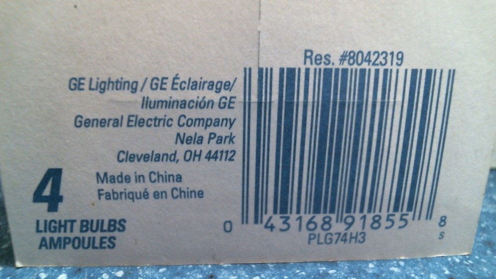 GE Standard Night Light Bulbs 4 pk. (20573) FS