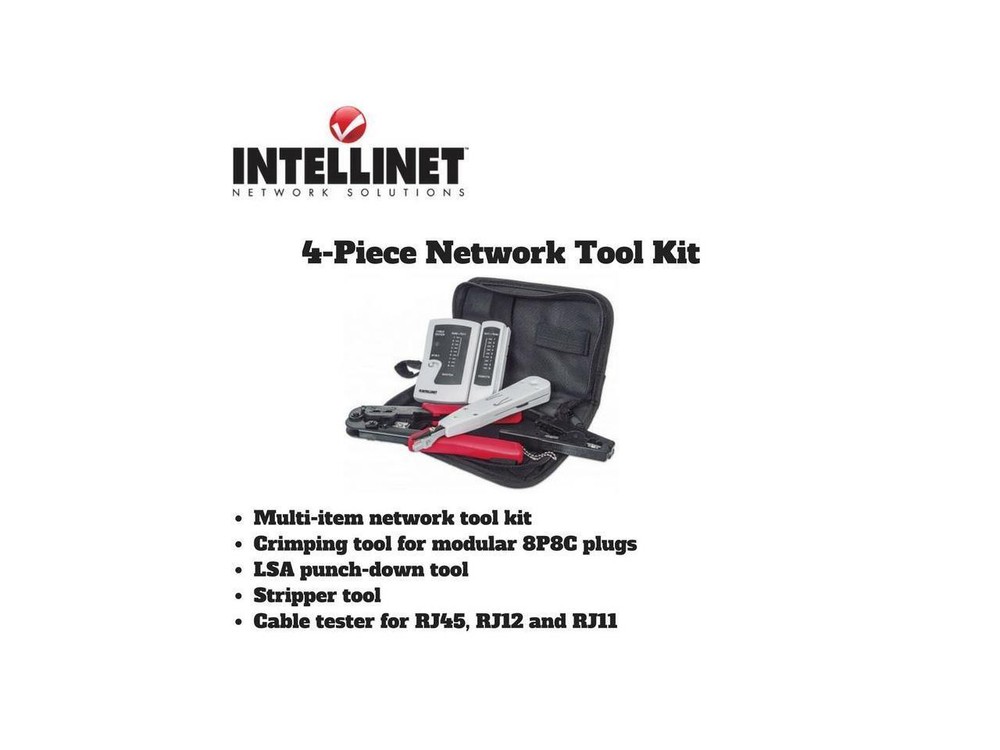Intellinet 780070 4-Piece Network Tool Kit