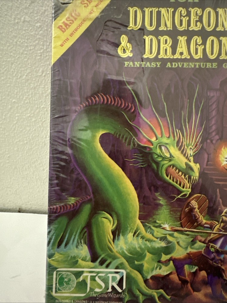 TSR Dungeons & Dragons Basic Boxed Set 8th Print 1981 w/Dice Sealed SW!