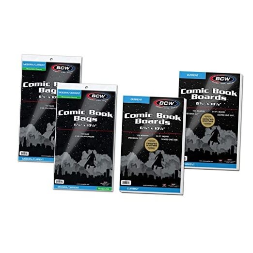 Resealable Current Comic Book Combo Pack | for Acid-Free Backing 200 Pack